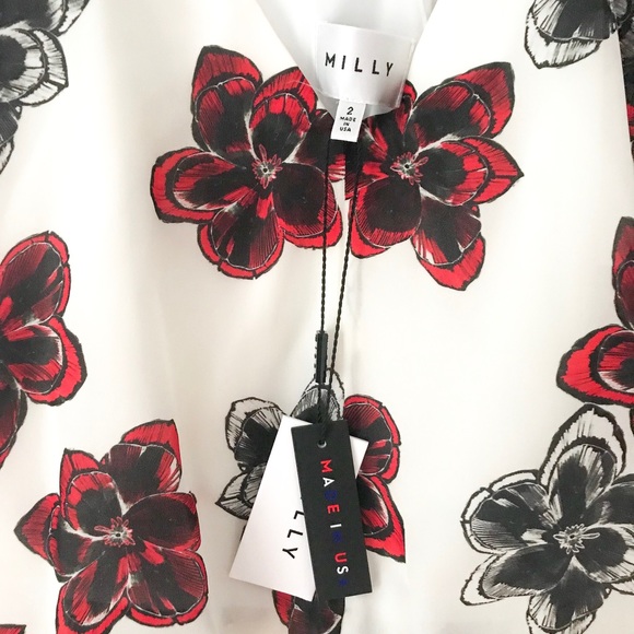 NWT Milly 💯% Silk Poppy Tank Dress - Picture 5 of 7
